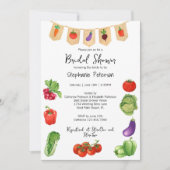 Farmer's Market Fresh Veggies Banner Vrijgezellenf Kaart (Voorkant)