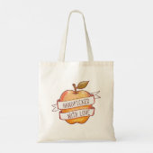 Farmers Market "Handpicked with Love" Apple  Tote Bag (Achterkant)