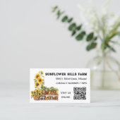 Farmers Market QR code Visitekaartje (Staand voorkant)