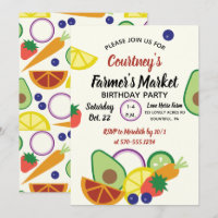 Farmer's Market Verjaardagsfeest Fruit en groenten