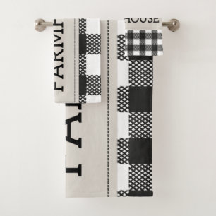 Farmhouse Bath Towel Set Bad Handdoek