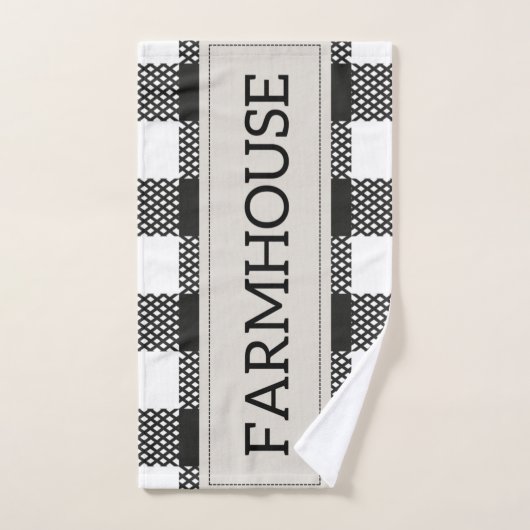 Farmhouse Bath Towel Set Bad Handdoek (Handdoek)