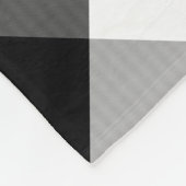 Farmhouse Black White Buffalo Check, naam Fleece Deken (Hoek)