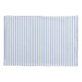 Farmhouse Blue en White Striped Ticking Kussensloop (Achterkant)