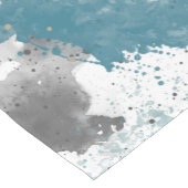 Farmhouse Blue Gray Palette Splatter Korte Tafelloper (Hoek)