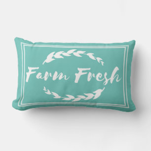 Farmhouse Boerderij Fresh Sprigs Taupe & Blauwgroe Kussen