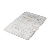 Farmhouse Botanical White Wood Blush Rustige blade Badmat (Gekanteld)