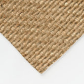 Farmhouse Burlap Print met Rooster Fleece Deken (Hoek)