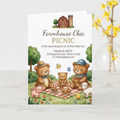 Farmhouse Chic Picnic Invitation (Fleur jaune)