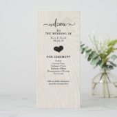 Farmhouse Chic | Programme de mariage du coeur et  (Debout devant)