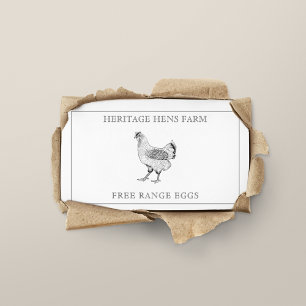  Farmhouse Chicken Eggs QR Code Visitekaartje