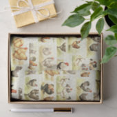Farmhouse Chicken Tissue- Decoupage of Wrap Tissuepapier (Geschenk)