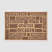 Farmhouse Coffee Lover Typography DC1 Decoupage Tissuepapier (Voorkant)