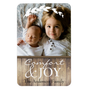 Farmhouse Comfort & JOY Family Foto & Name Magneet