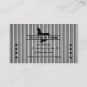 Farmhouse Corrugated Chicken Split Monogram Egg Visitekaartje (Achterkant)