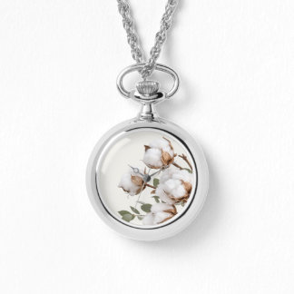Farmhouse Cotton Botanical Necklace Horloge