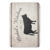Farmhouse Cow Monogram Kitchen Mat (Voorkant Verticaal)