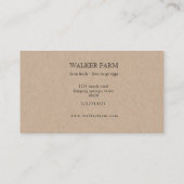 Farmhouse Elegant Visitekaartje (Achterkant)