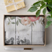 Farmhouse Floral Merino Sheep Tissuepapier (Geschenk)