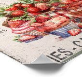 Farmhouse fraises Desserts do-it-yourself Poster d (Coin)