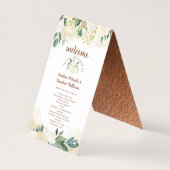 Farmhouse Frestic Rustic Country Ceremony Programm (Front)