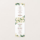 Farmhouse Frestic Rustic Country Ceremony Programm (Outside Unfolded)