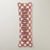 FARMHOUSE GINGHAM LICHAAMSKUSSEN (Voorkant Verticaal)