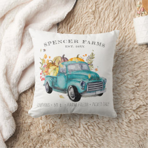 Farmhouse  Harvest Truck Personalized Kussen