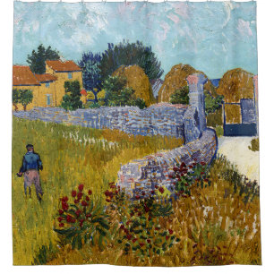 Farmhouse in Provence (1888) door Vincent Van Gogh Douchegordijn
