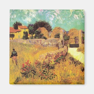 Farmhouse in Provence door Vincent van Gogh Magneet