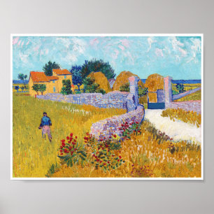 Farmhouse in Provence, Van Gogh Poster