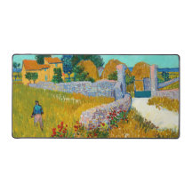 Farmhouse in Provence Van Gough Desk Mat