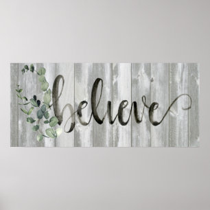Farmhouse Inspiration - geloof Poster