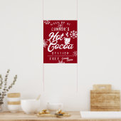 Farmhouse kerst - Aangepast Poster voor warme caca (Keuken)