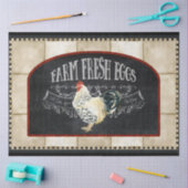 Farmhouse Kitchen Rooster Boerderij Fresh Egg Deco Tissuepapier (Craft)