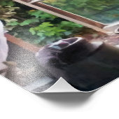 FARMHOUSE KITCHEN WINDOW FOTO AFDRUK (Hoek)