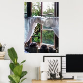 FARMHOUSE KITCHEN WINDOW POSTER (Thuiskantoor)