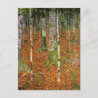 Farmhouse met Birch Trees Briefkaart