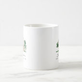 Farmhouse moderne Nom de famille Est Year Mug (Centre)