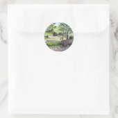 Farmhouse nabij Thirlmere, Lake District, Engeland Ronde Sticker (Tas)