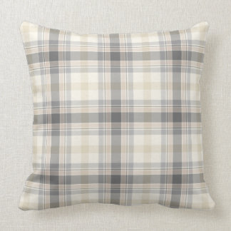 Farmhouse Neutral Pset Pillow in Grey, Tan, Ivory Kussen