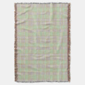 Farmhouse Neutral Sage Plaid Deken (Voorkant Verticaal)
