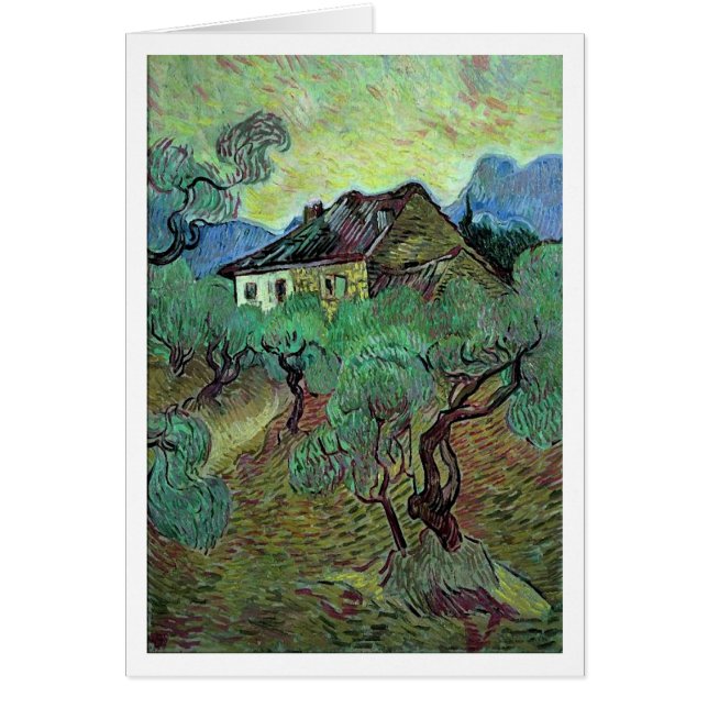 Farmhouse Olive Trees Van Gogh Fine Art (Voorkant)