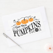 Farmhouse Pumpkin Patch Rechthoekige Sticker (Envelop)