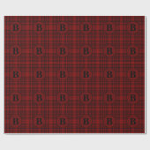 FARMHOUSE RED GINGHAM CHECKERED PLAID CADEAUPAPIER (Vlak)