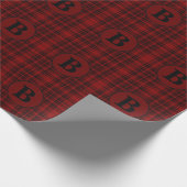 FARMHOUSE RED GINGHAM CHECKERED PLAID CADEAUPAPIER (Hoek)