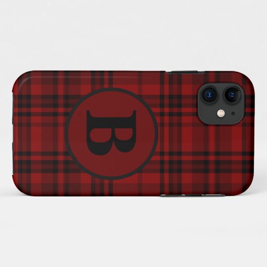 FARMHOUSE RED GINGHAM CHECKERED PLAID Case-Mate iPhone CASE (Achterkant (horizontaal))
