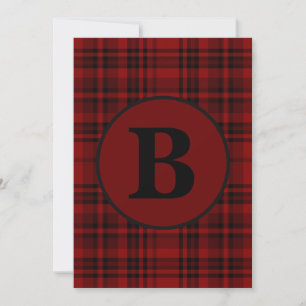 FARMHOUSE RED GINGHAM CHECKERED PLAID KAART