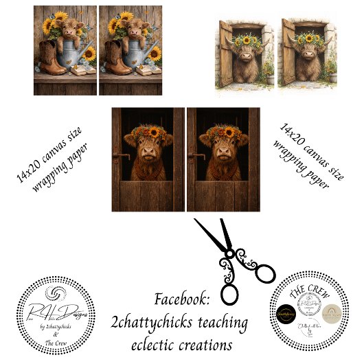 Farmhouse Rustic Barn Decoupage Inpakpapier Vel