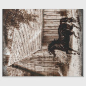 Farmhouse Rustic Barn Horse Cadeaupapier (Vlak)